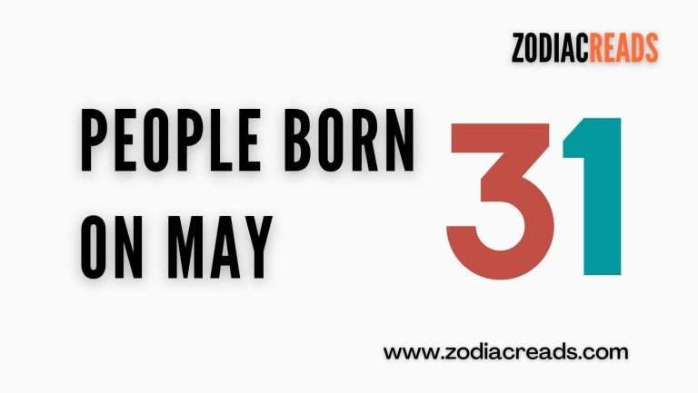 People Born on May 31