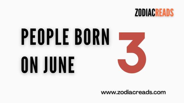 People Born on June 3