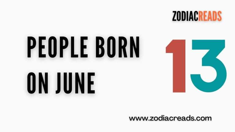 People Born on June 13