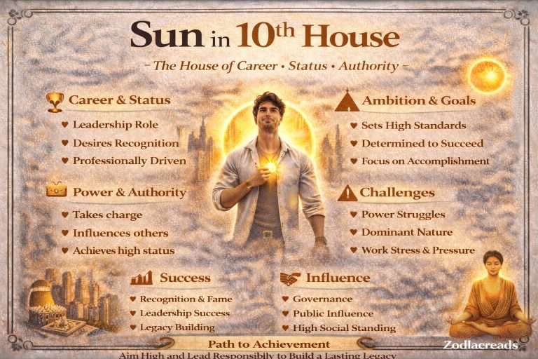 sun in 10th house