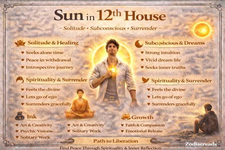 sun in 12th house