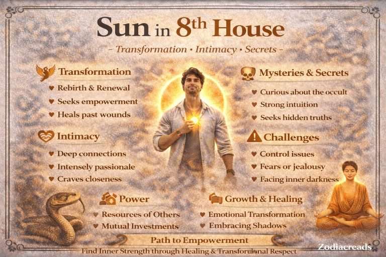 sun in 8th house