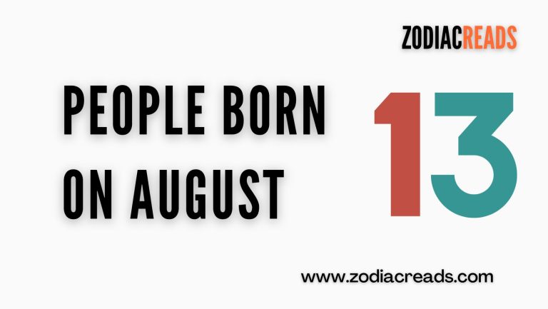 people born on august 13