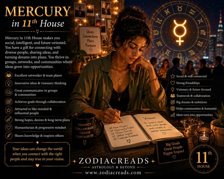 mercury in 11 th house