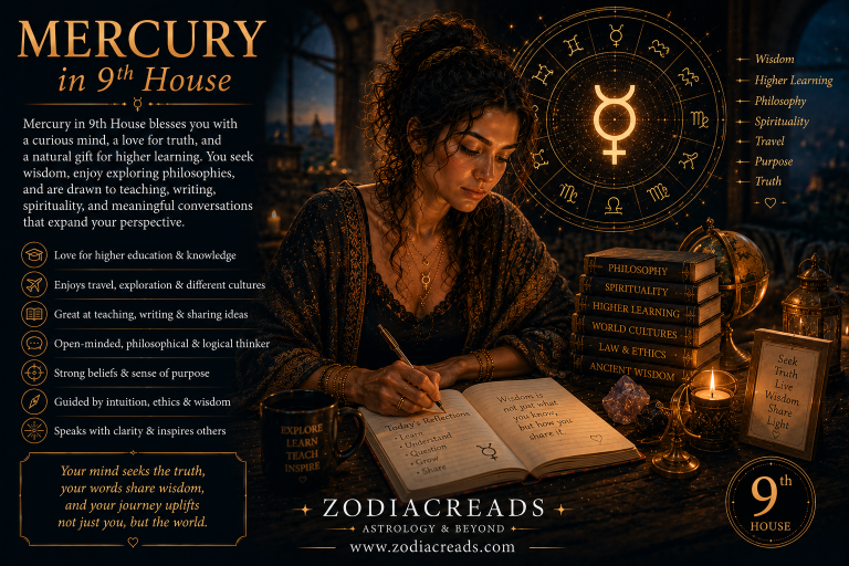 mercury in 9th housse
