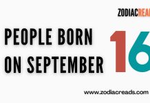 People Born on September 16